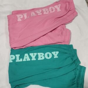 PLAYBOY Pink and Teal Joggers